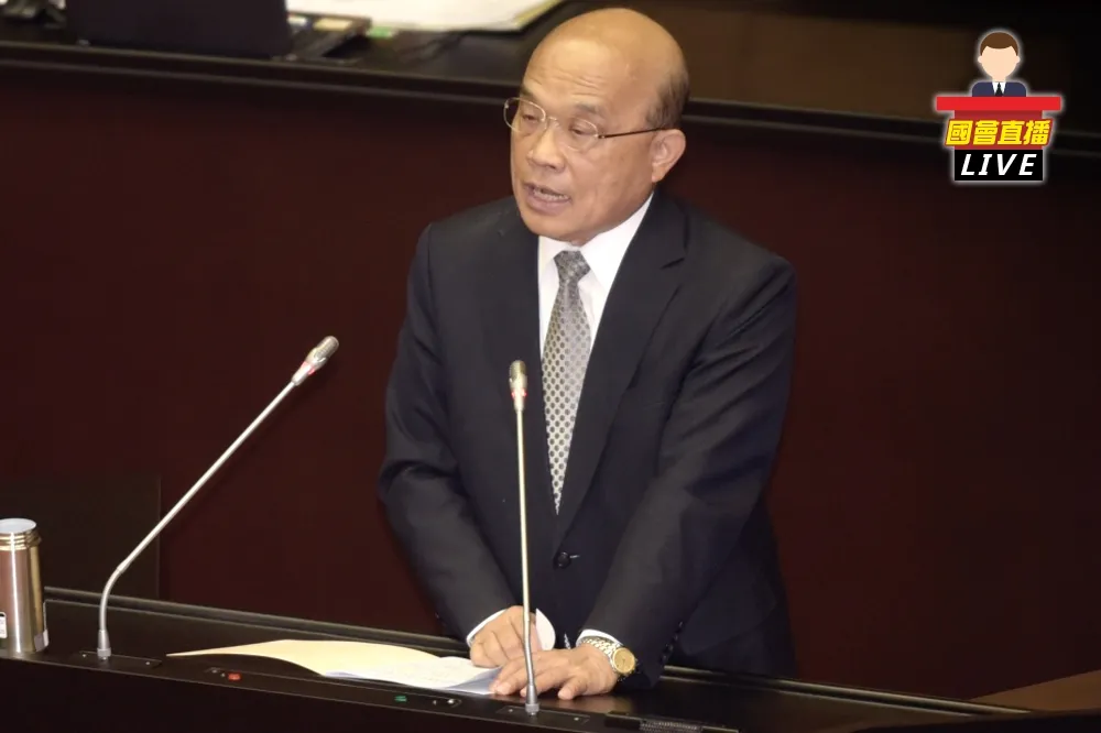 【國會直播】新式戰機採購特別預算案　蘇揆報告備詢