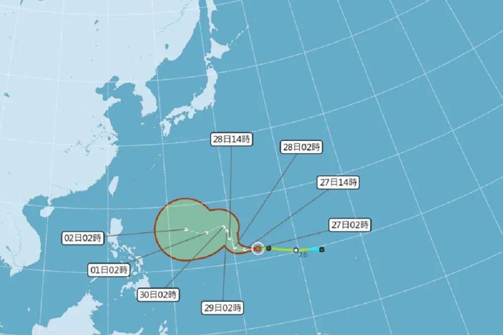 北冕有機會變強颱　28日凖「大陸冷氣團」報到