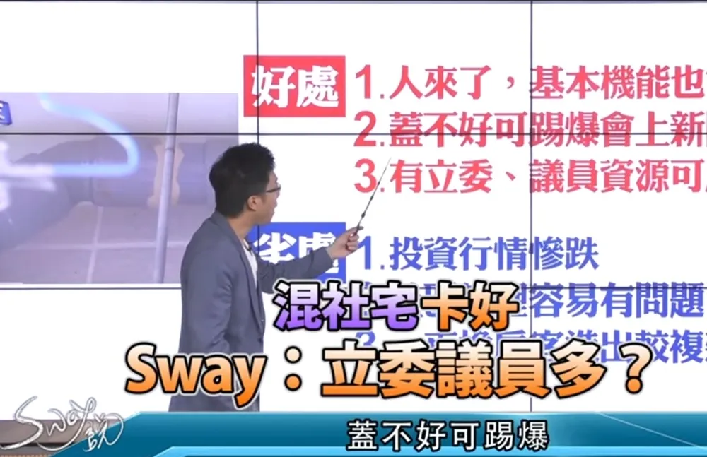 【影片】混社宅卡好　S大：立委議員多？