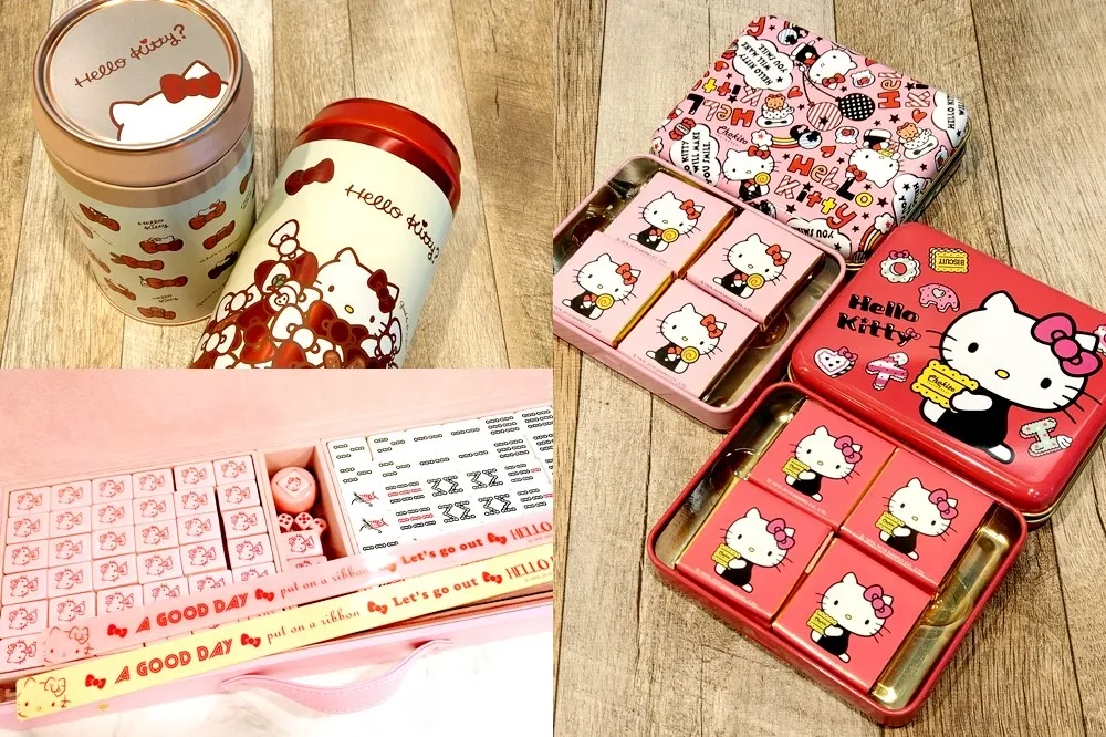 HELLO KITTY 迷買起來！7-11 推出 6 款相關商品　「派對巧克力糖」、「時尚麻將組」必收藏