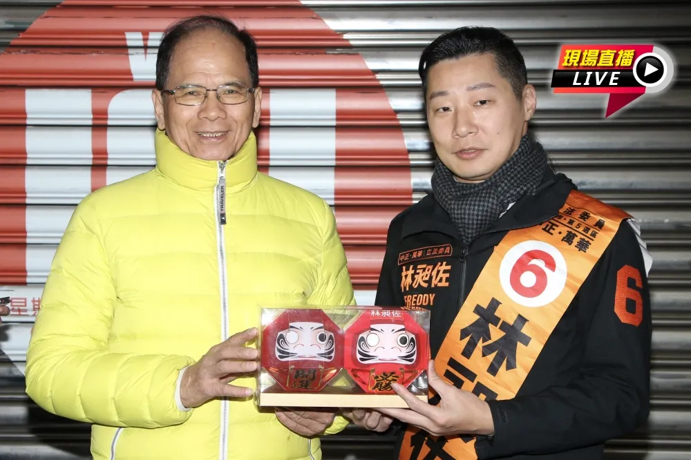 【直播】中央助選總團長游錫堃　陪林昶佐車隊掃街