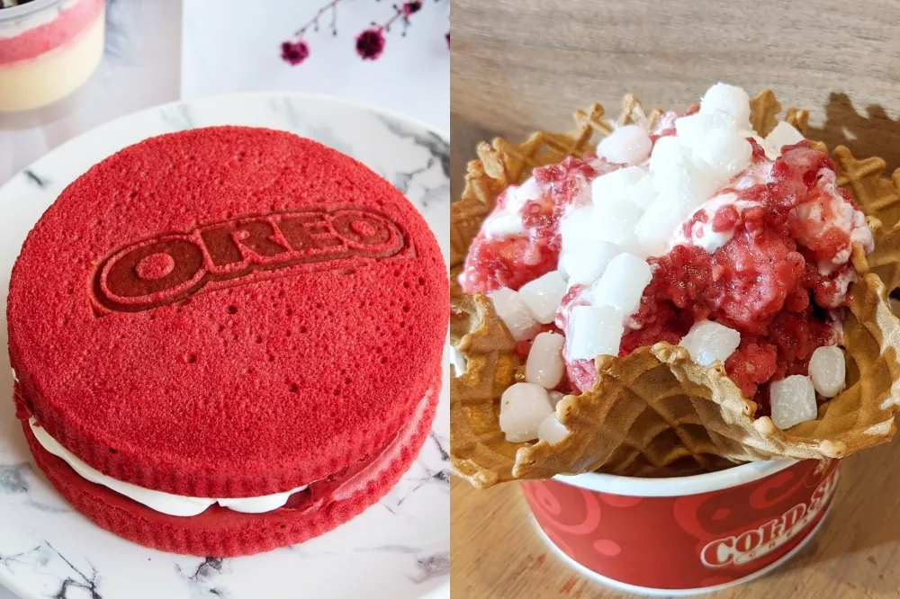 【有片】開運當「紅」必吃！全聯 X OREO「紅絲絨甜點」、COLD STONE「粉戀 QQ」冰淇淋