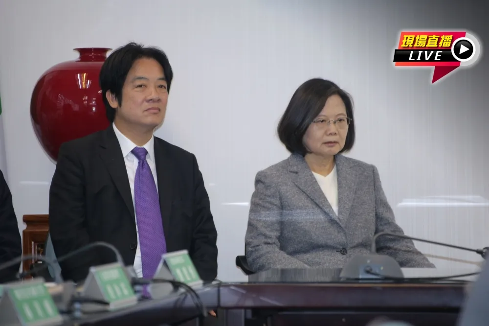 【直播】民進黨中常會　蔡英文與賴清德前往致意