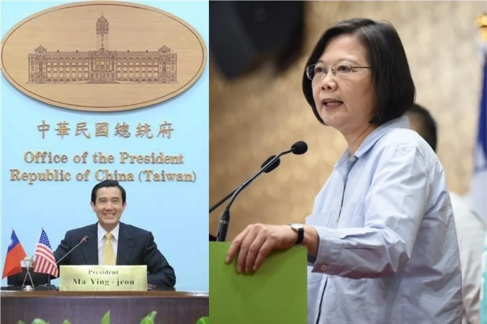 蔡英文稱「中華民國台灣」遭批改國號　府拿馬英九任內照片回擊