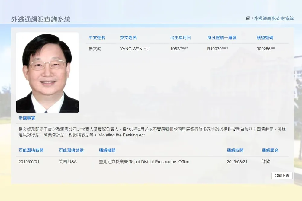 【潤寅詐貸案】台美司法互助建功　楊文虎下午5點押解返台