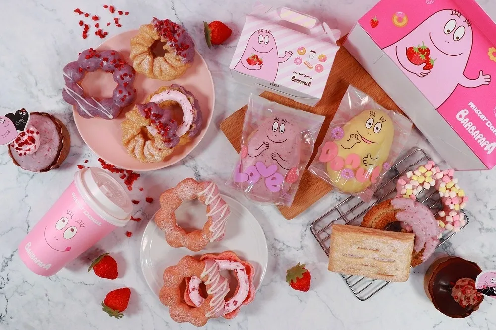 泡泡先生變身甜甜圈！Mister Donut、85度C 攜手泡泡先生　聯名推出限量草莓季新品及加價購 