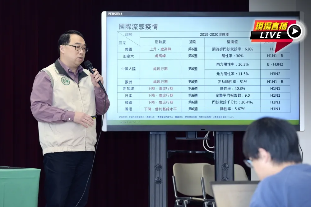 【直播】流感、腸病毒最新疫情　疾管局火線報告