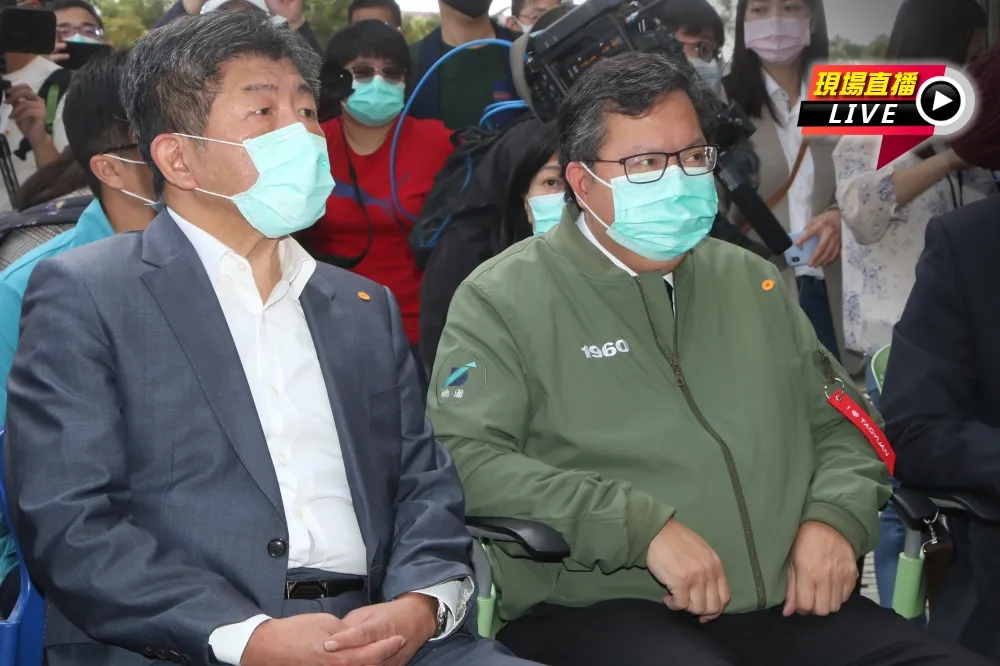 【直播】陳時中戴口罩「超前部署」桃園醫院　鄭文燦陪同