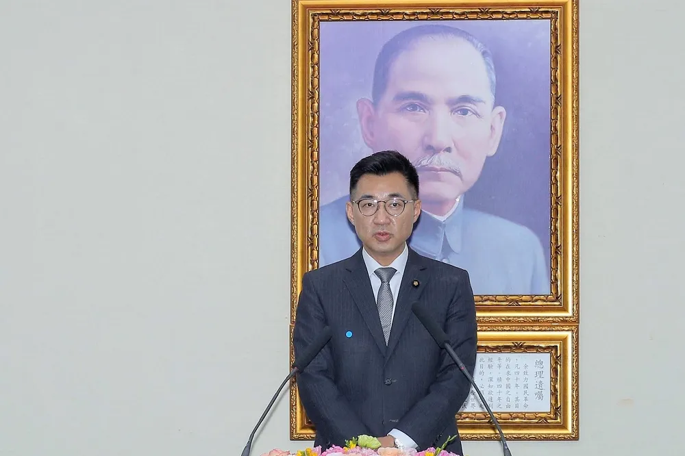 就任國民黨主席不提92共識　江啟臣：堅守中華民國自由民主價值