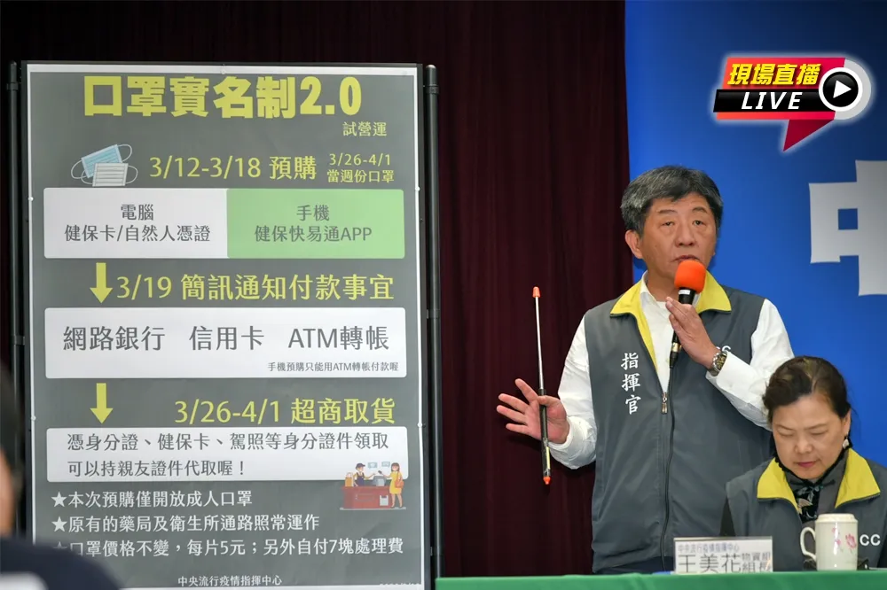 【直播】疫情中心13:40記者會　台灣新增2例確診累計47例