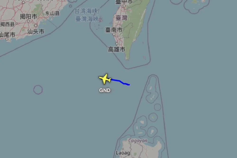 美軍RC-135W電偵機　15日再現蹤台灣南部海域　