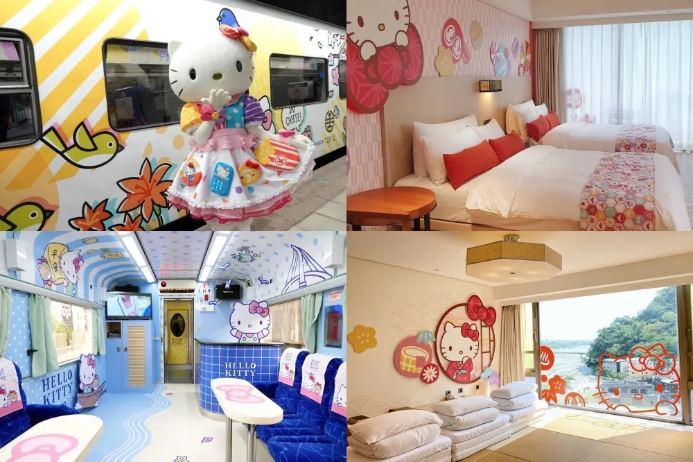 來一場夢幻的 Kitty 小旅行！搭乘環島之星繽紛列車、入住知本金聯世紀主題房 