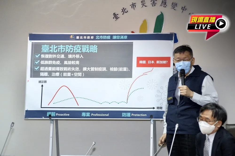 【直播】「台北市府防疫戰略」　柯文哲、黃珊珊主持