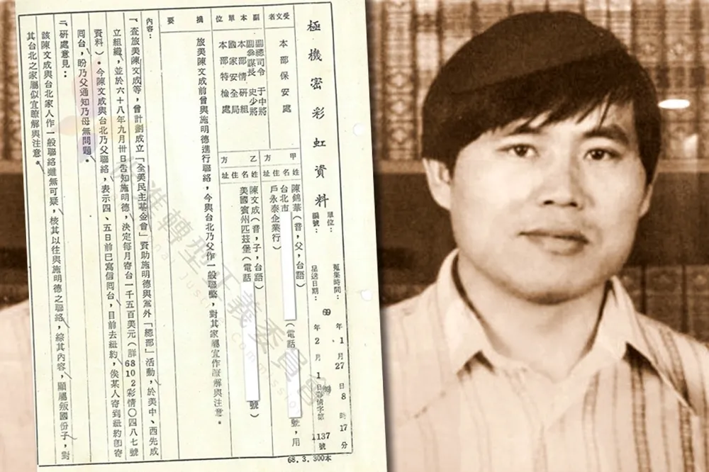 公布陳文成案調查報告　促轉會：警總對陳文成之死涉有嫌疑