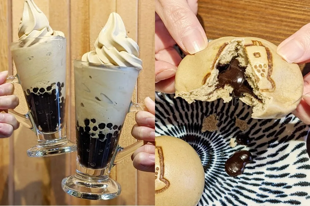 【有片】春水堂環球中和店限定！夏日必嚐「珍珠奶茶霜淇淋」　觀音可可流沙包同步登場