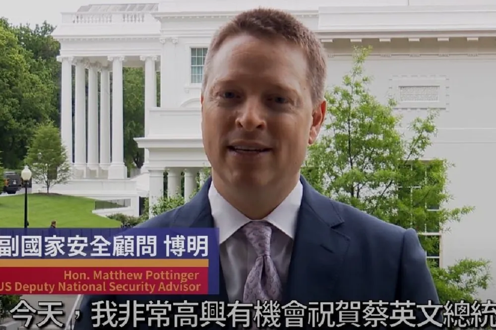 白宮副國安顧問博明「秀中文賀蔡英文」　盛讚台灣「展現自由民主為普世價值」
