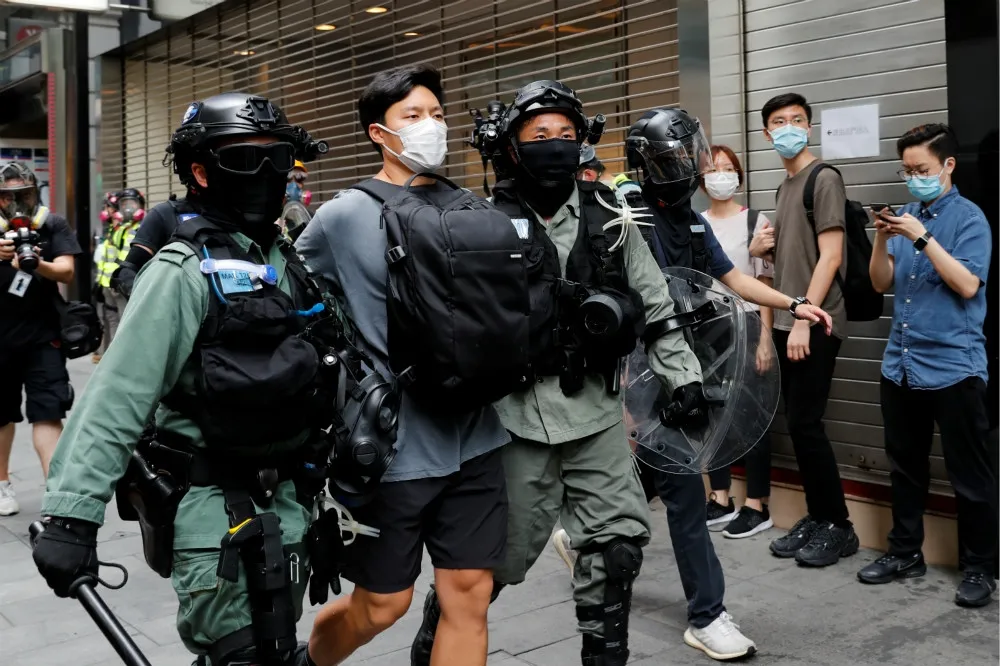 【香港527集氣】示威半夜落幕　港警逮捕逾360人