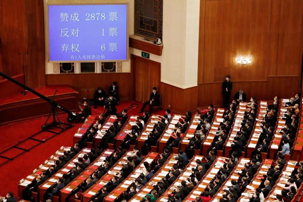 「港版國安法」2878贊成票通過　陸委會嚴厲譴責中國強推惡法