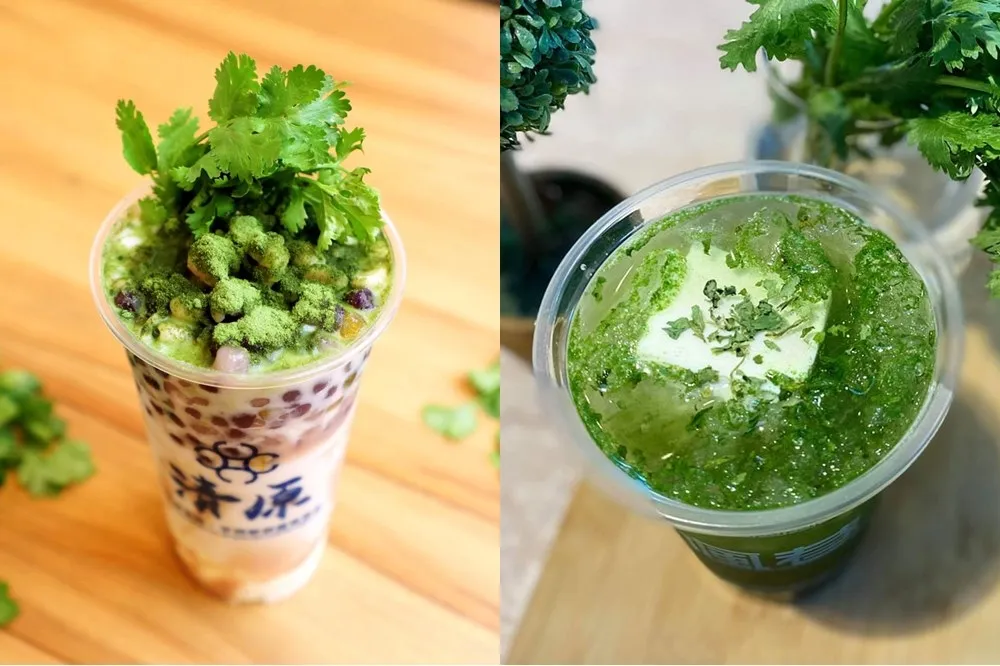 不怕香菜的過來！清原芋圓「香菜香芋鮮奶波波」、偑巷咖啡「香菜白肉飲」中部限定推出