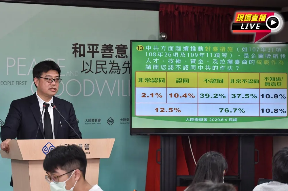 【直播】六四天安門屠殺31周年　陸委會例行記者會