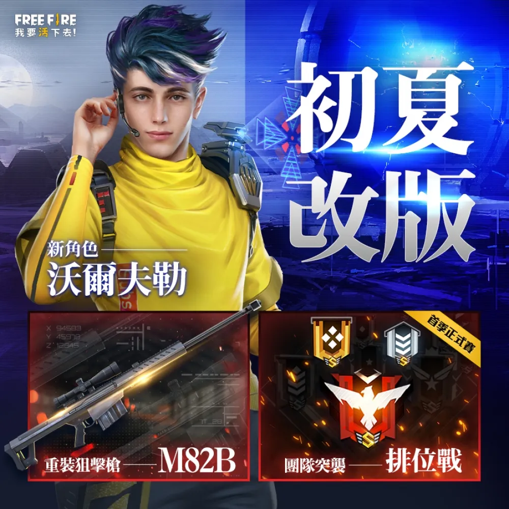 《Free Fire - 我要活下去》初夏改版全新登場！