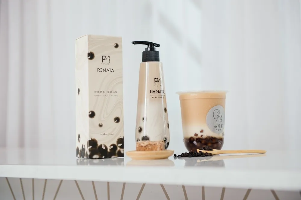 獵奇珍奶商品再一發！全台第一支「珍珠奶茶洗髮精」獨家快閃微風超市