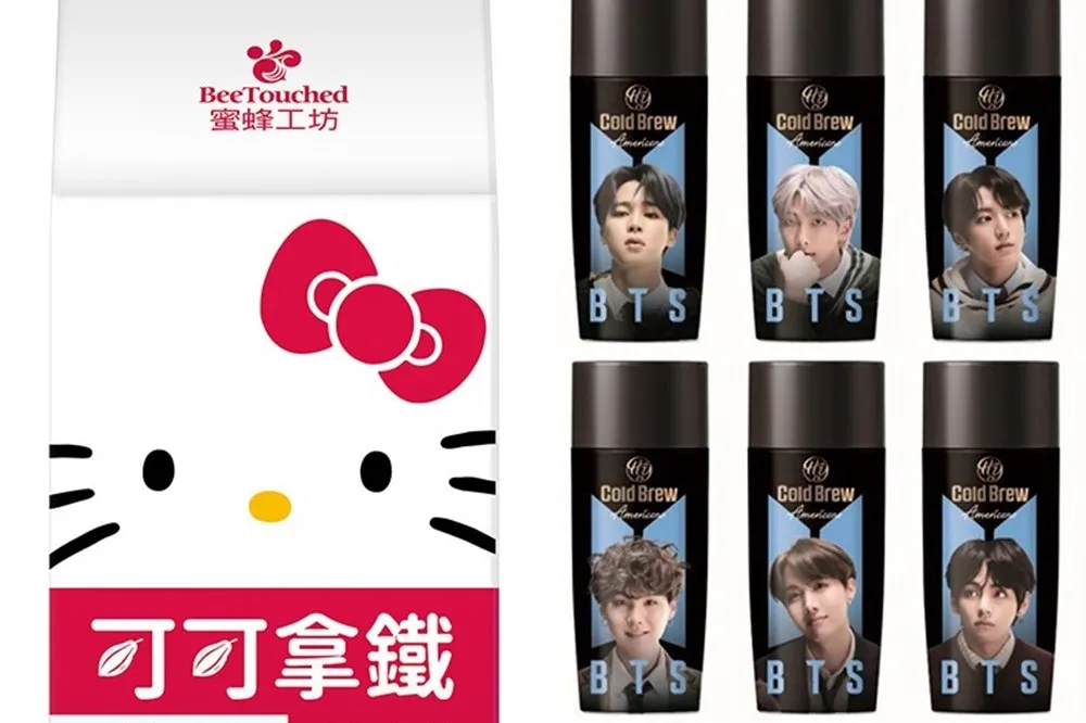 7-11 獨家販售！「BTS 肖像咖啡」 6/15 開賣　「蜜蜂工坊 ╳ Hello Kitty」可可、抹茶拿鐵也在架上等你喔