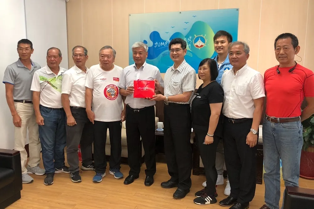 中華民國田徑協會秘書長王景成率隊　拜會金門縣府