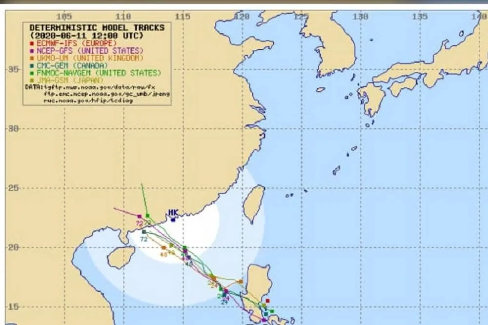 「鸚鵡」最快12日晚生成　「14日登陸香港、廣東」台灣花東及高屏防大雨