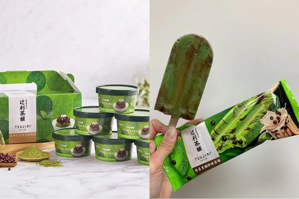 辻利茶舖 ╳ 健司聯名冰品限定販售！「抹茶紅豆白玉冰淇淋」7-11 預購、「抹茶黑糖珍珠雪糕」全家第 2 件 6 折