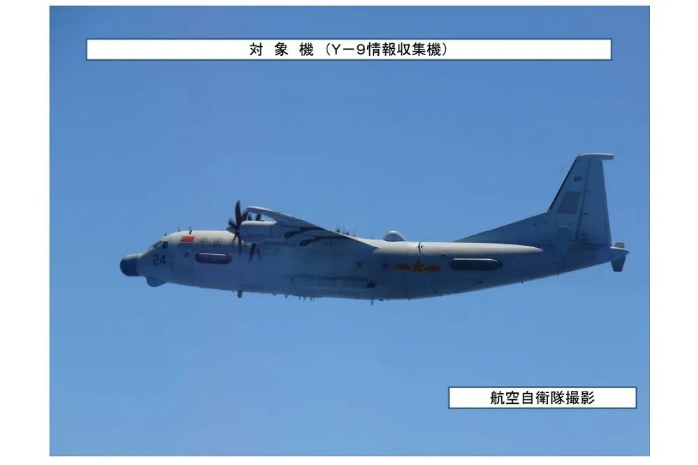 中國「運9」偵察機飛入日本海　日方緊急應對後原路飛回東海