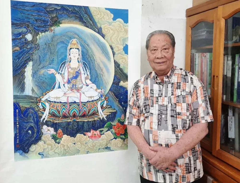 佛畫藝術家慧松居士 胸有丘壑天地寬