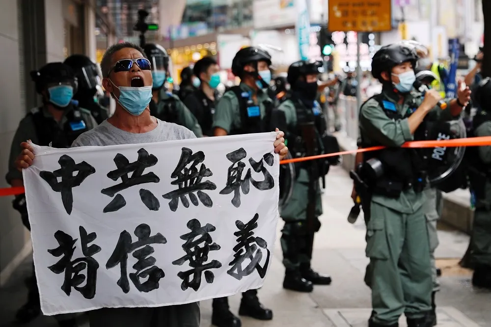 【港版國安法】中國公安部將支援執法　《共同社》：北京派300武警常駐港