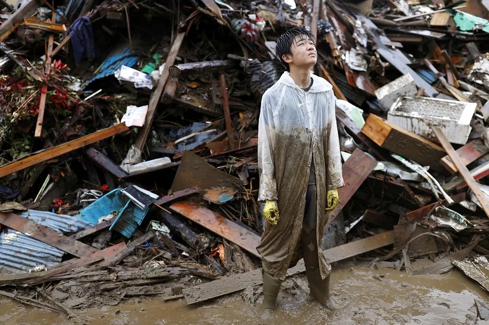 福岡、熊本等地24小時累積雨量超過400毫米　造成54人死亡138萬人疏散　