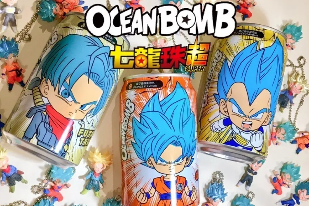 七龍珠迷必收！Ocean Bomb「七龍珠超」系列氣泡飲第一彈曝光　販售通路同步公布