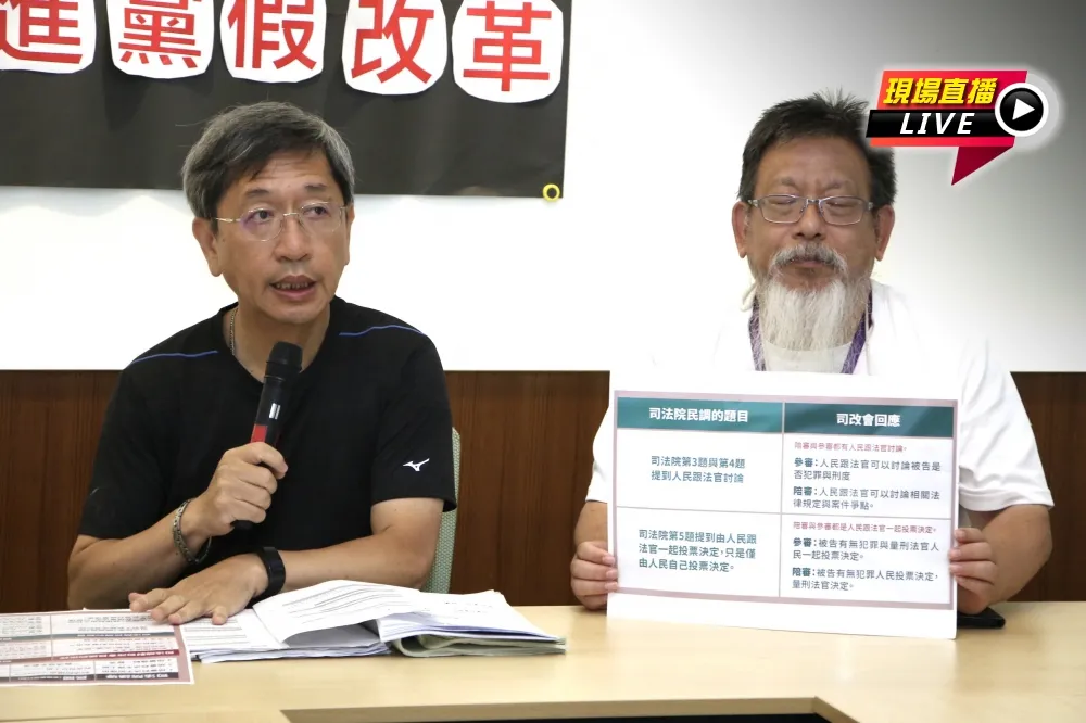 【直播】立院表決國民法官法ing　民團痛批「民進黨假改革」