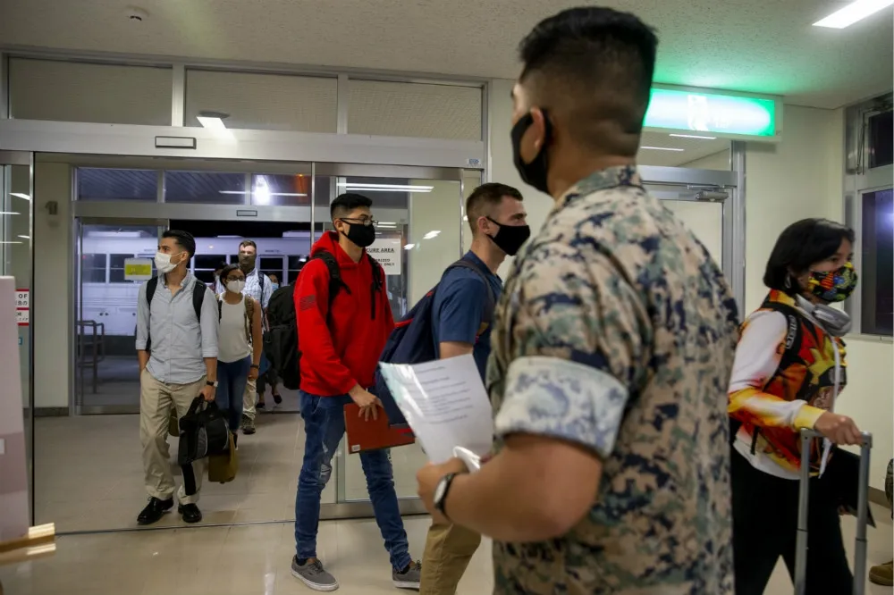 沖繩感染人數增至232　駐日美軍強制入境官兵眷屬接受檢疫