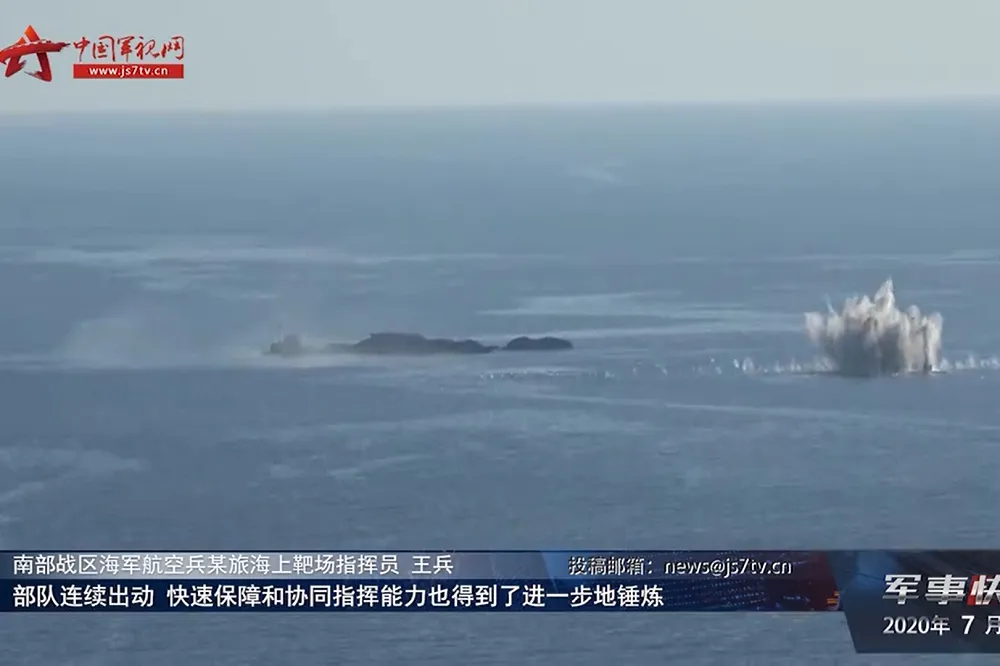 中美在南海展示軍事肌肉　解放軍公開實彈射擊訓練畫面向美國示威