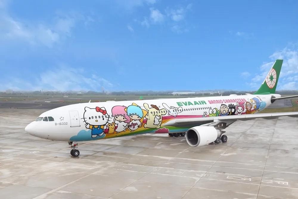 長榮航空類出國航班開賣！8/8 父親節起飛、搭 Hello kitty 彩繪機遨遊台灣沖繩