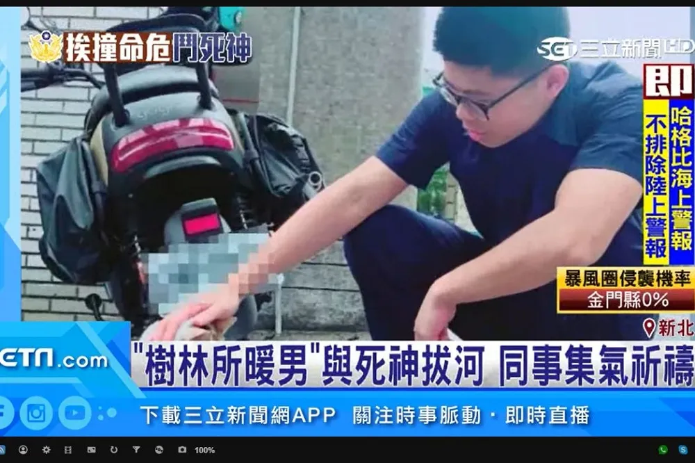 21歲警遭無照少年撞飛恐成植物人　父母不忍受苦擬於4日拔管