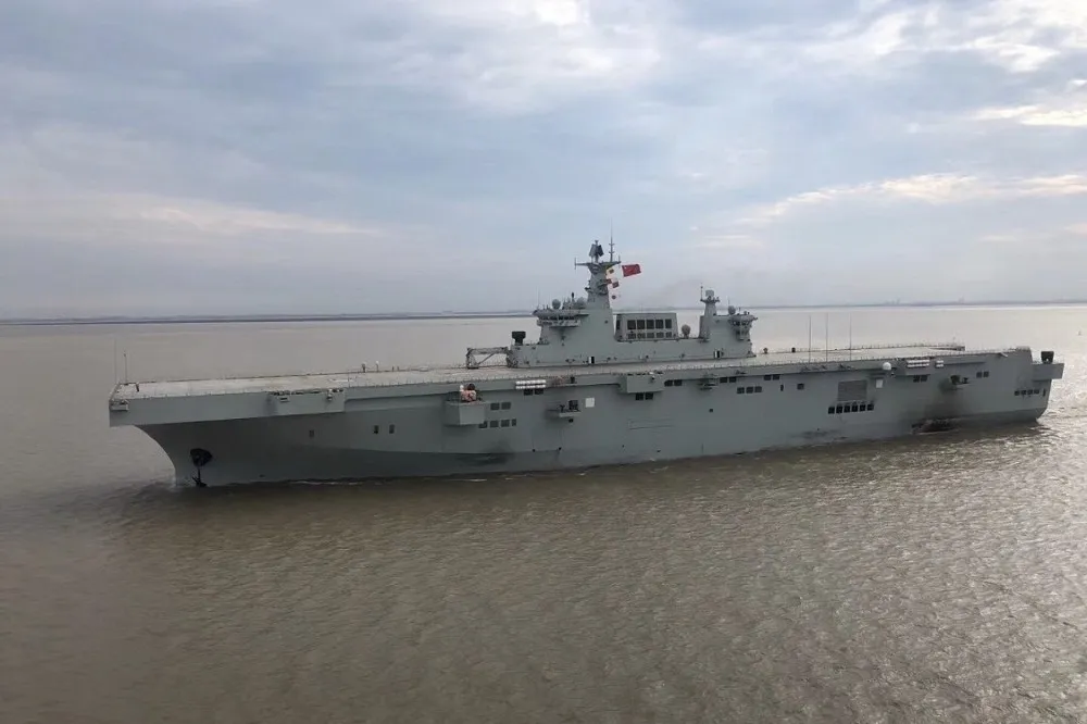 中國075兩棲攻擊艦海試　點名針對宜蘭金六結153旅
