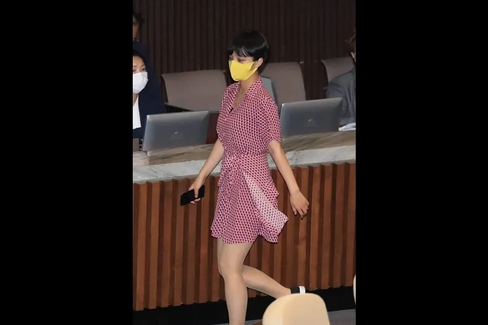 女議員究竟「該」怎麼穿？　南韓網紅柳浩貞進國會穿粉紅洋裝惹大爭議