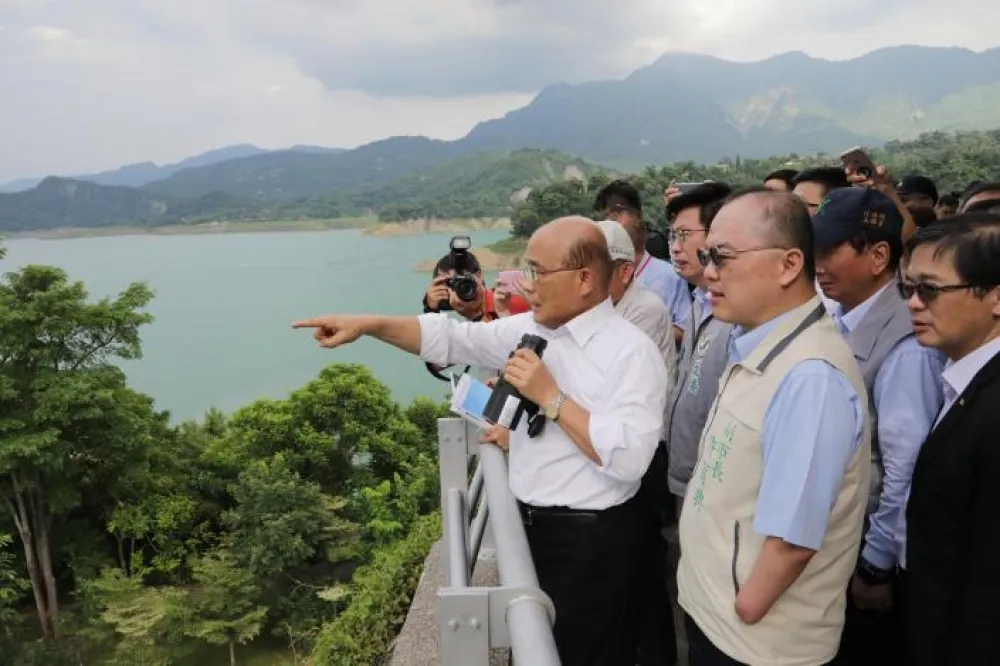 行政院長蘇貞昌視察曾文水庫  黃偉哲感謝中央大力挹注台南水資源建設