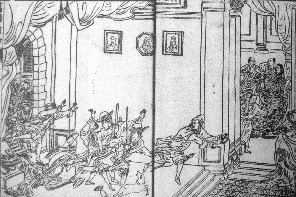 1628年　日本荷蘭在台灣的交會
