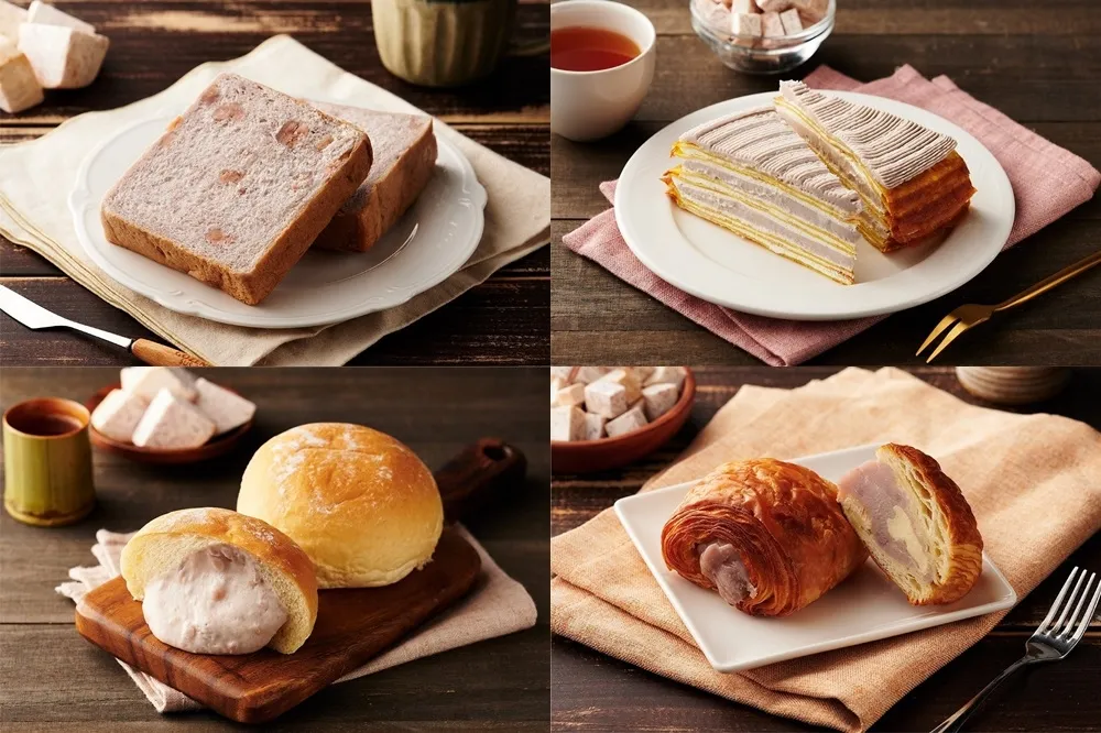 【完整價格品項片】首創芋頭生吐司！全聯攜手 1%bakery、旅禾、振頤軒推出 12 款芋泥系甜點　8/28 起開賣
