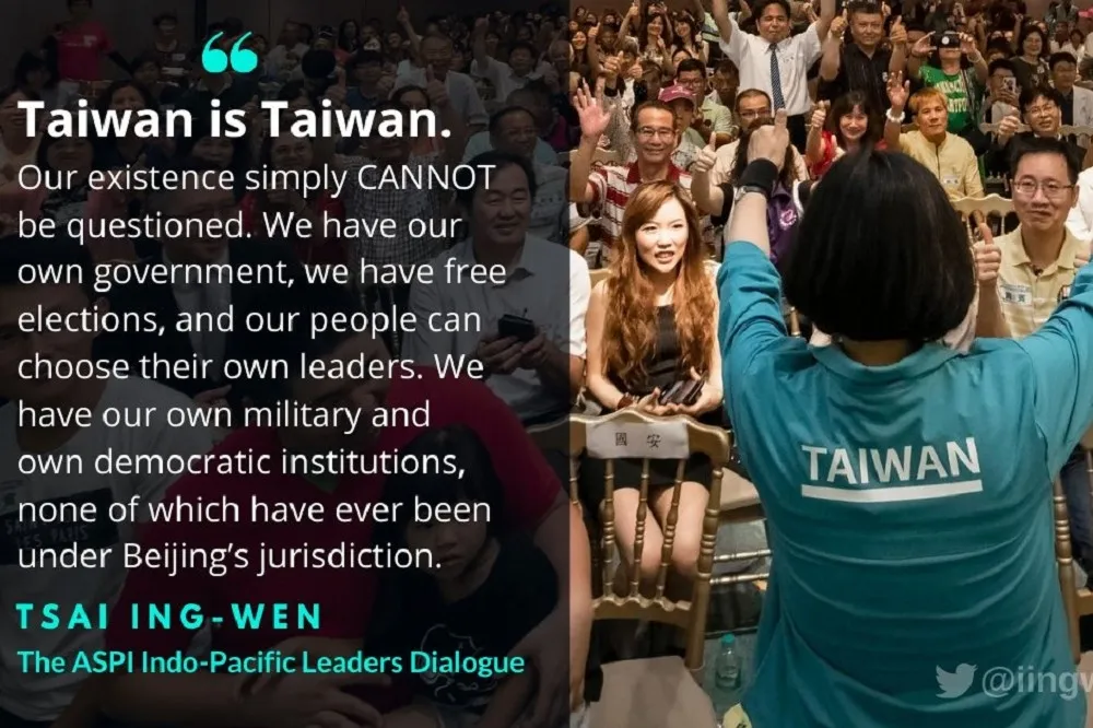 「台灣就是台灣，我們的存在不容質疑」　蔡英文推特連發4圖霸氣回擊網軍