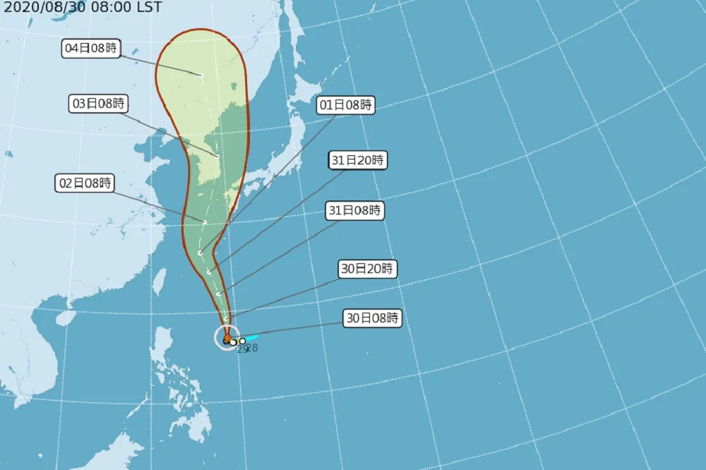 梅莎料成2020最強颱！　30日晚上起飄雨「不直接」侵台