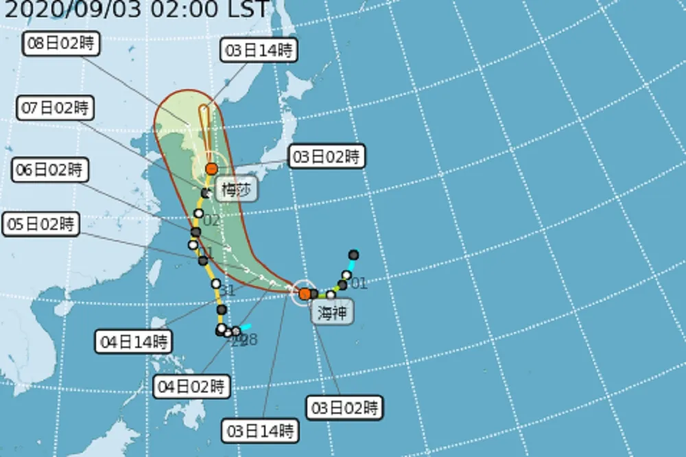 海神恐成今年第1個「強烈」颱風　再襲日韓不侵台