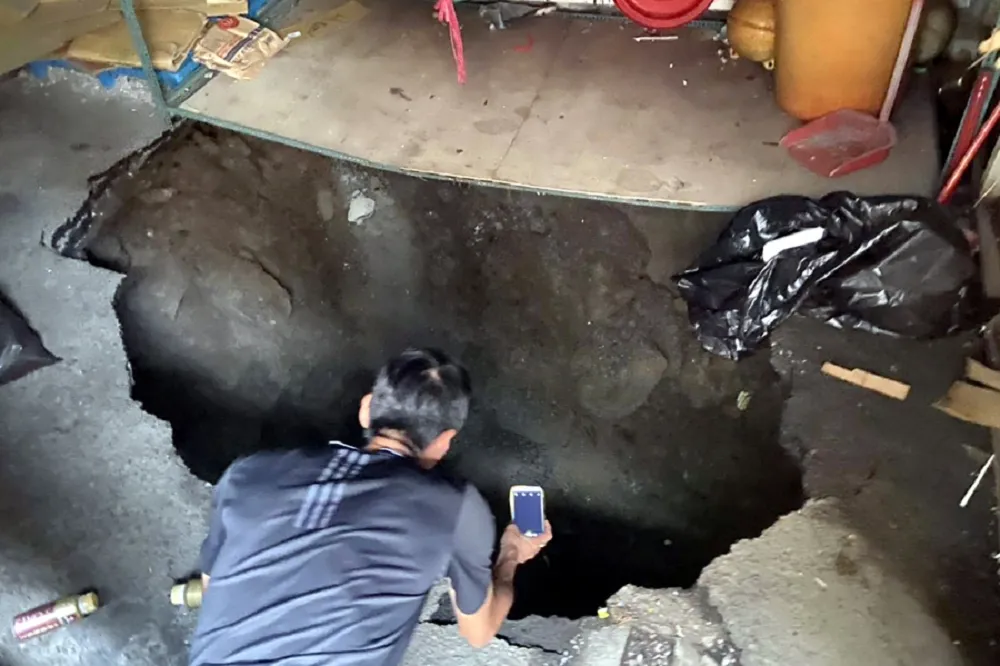 基隆小六生跌落校內6尺坑洞已送醫　疑因雨水沖刷掏空釀災