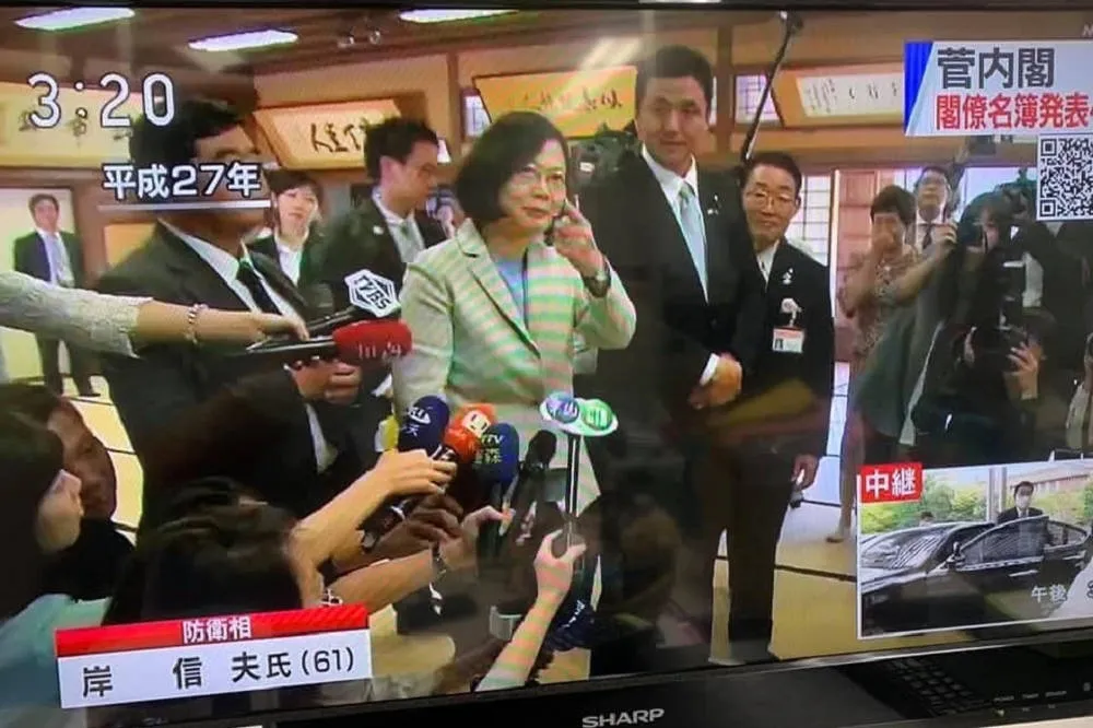 NHK報導岸信夫曬「與蔡同框照」　謝長廷：日媒認證的台灣好友